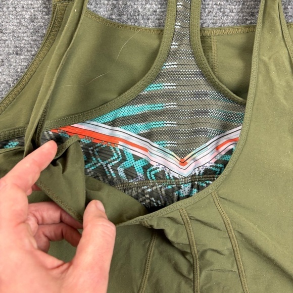 PRANA Women’s Cargo Green Sway Tank Built-In bra size: Large - Picture 5 of 10